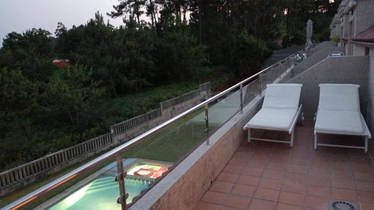 Апартаменты Atico A 3 Km De Sanxenxo Con Piscina Y Garaje Экстерьер фото
